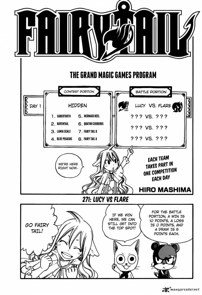 Read Fairy Tail Chapter 271 : Lucy Vs Flare on Mangakakalot