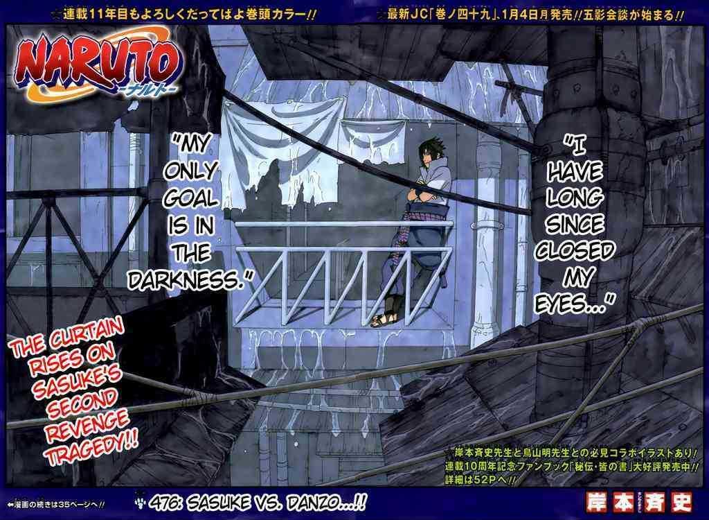 Vol.51 Chapter 476 – Sasuke vs. Danzō…!! | 3 page