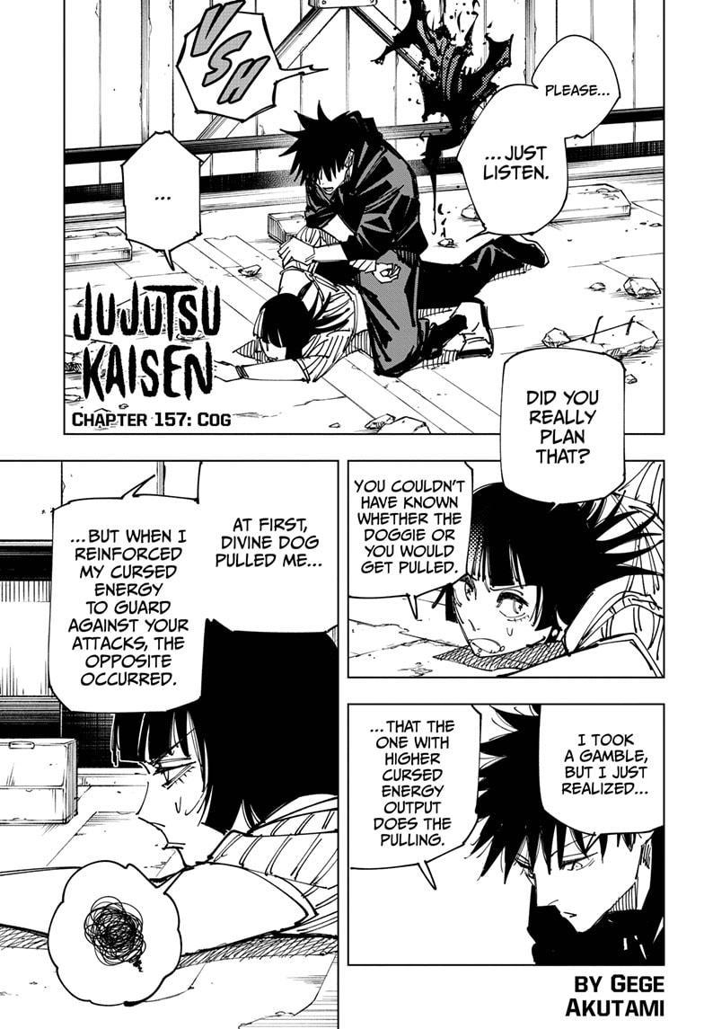 Jujutsu Kaisen Chapter 157 page 1 - Mangakakalot