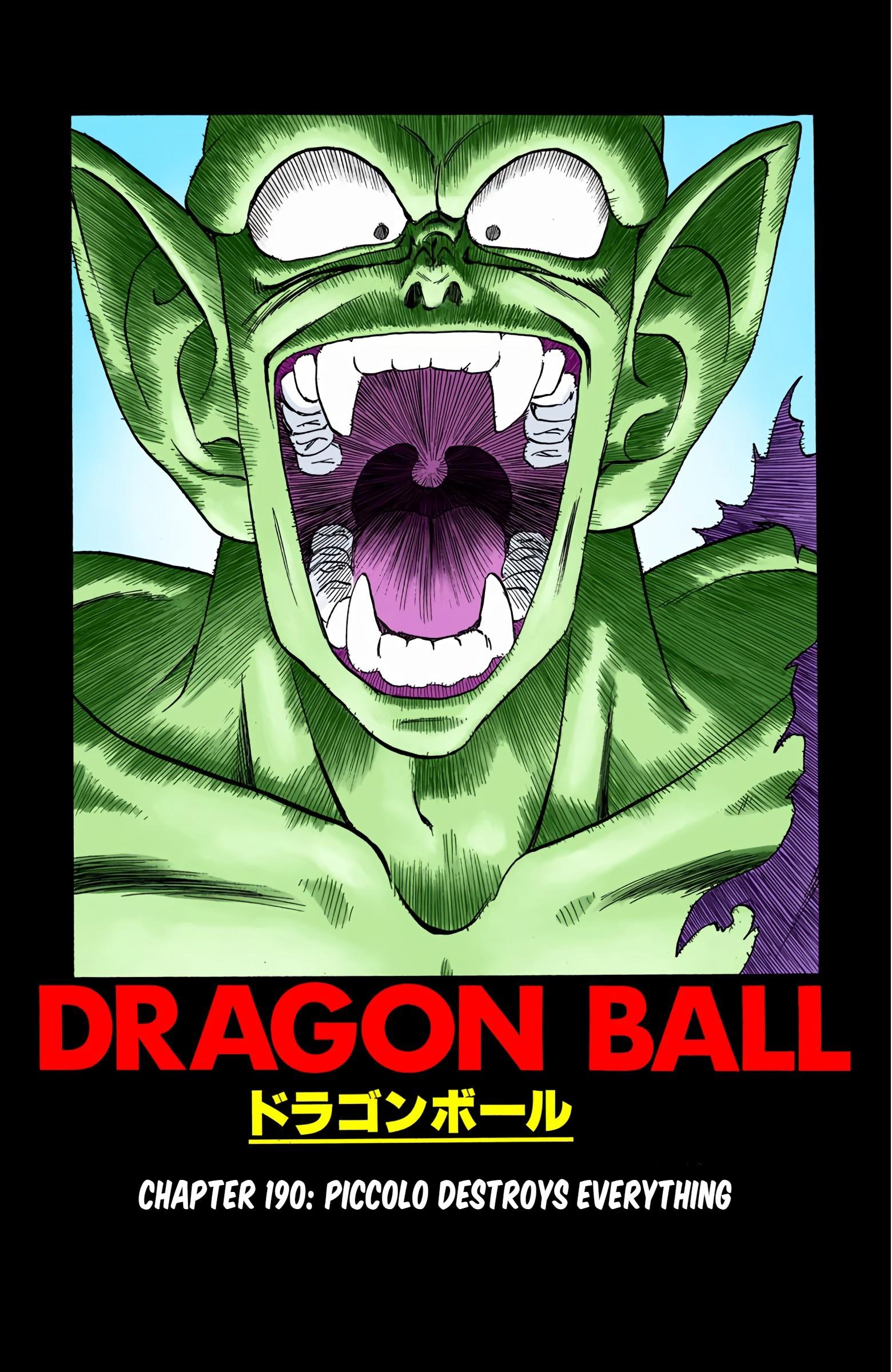 Dragon Ball - Full Color Edition Vol.16 Chapter 190: Piccolo Destroys Everything! page 1 - Mangakakalot