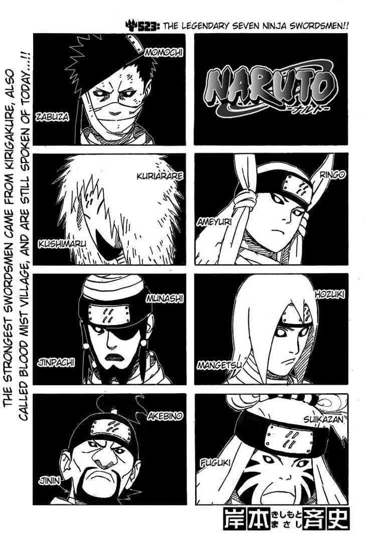 Vol.55 Chapter 523 – The Legendary Seven Shinobi Swordsmen!! | 1 page