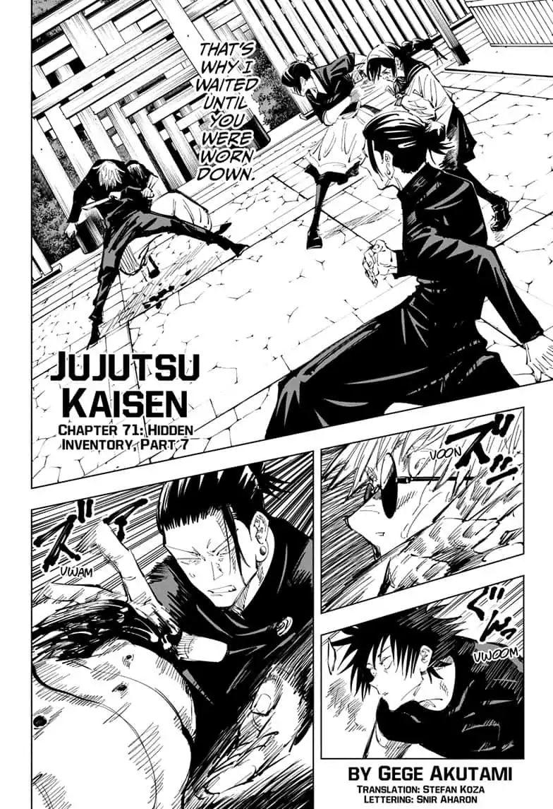 Jujutsu Kaisen Chapter 71: Hidden Inventory, Part 7 page 2 - Mangakakalot