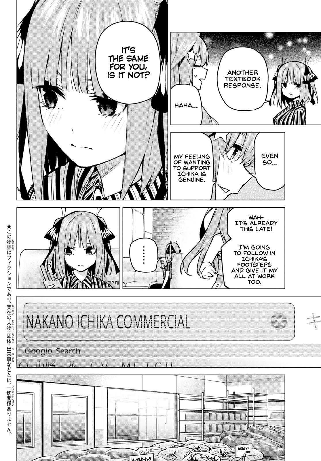 Read Go-Toubun No Hanayome Chapter 90: Chapter 90: A Certain Boy And I ② -  Manganelo