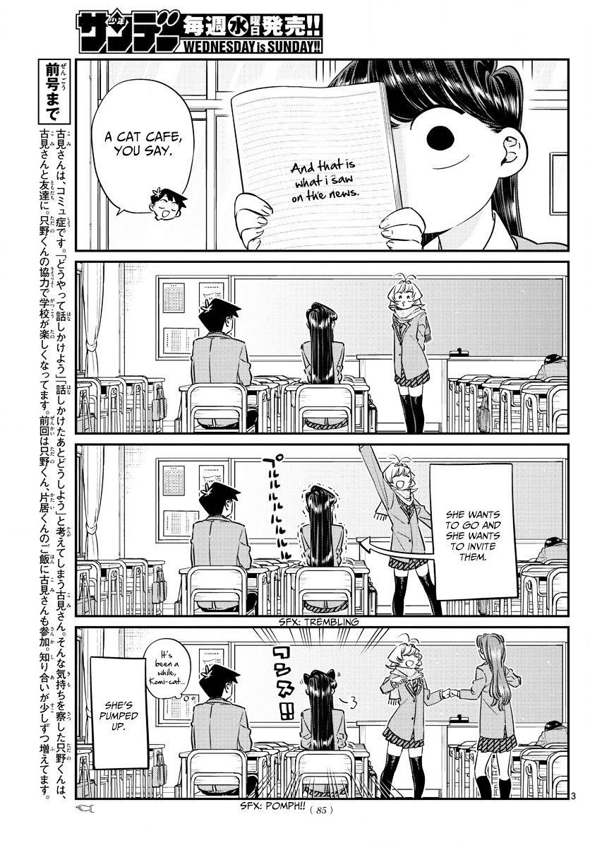 Komi-San Wa Komyushou Desu Vol.6 Chapter 81: Cat Cafe page 3 - Mangakakalot