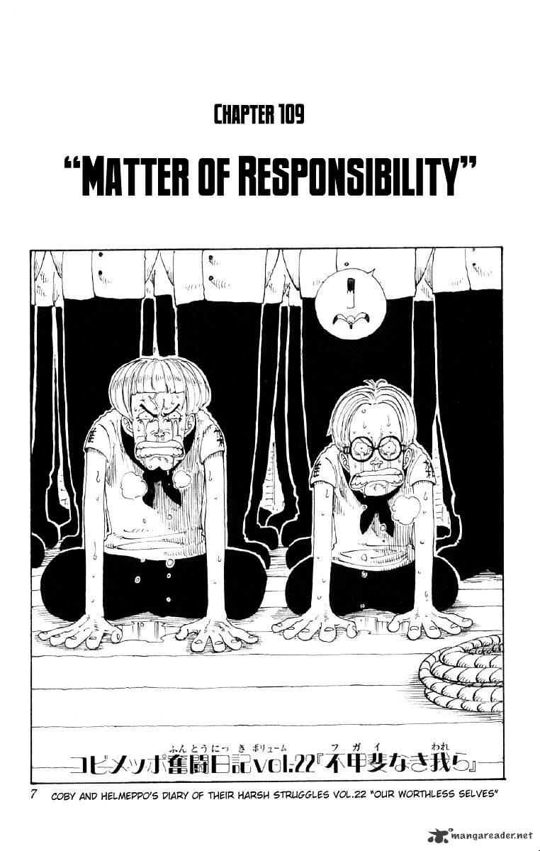 One Piece Chapter 109 : Problems With Responsibilty page 7 - Mangakakalot