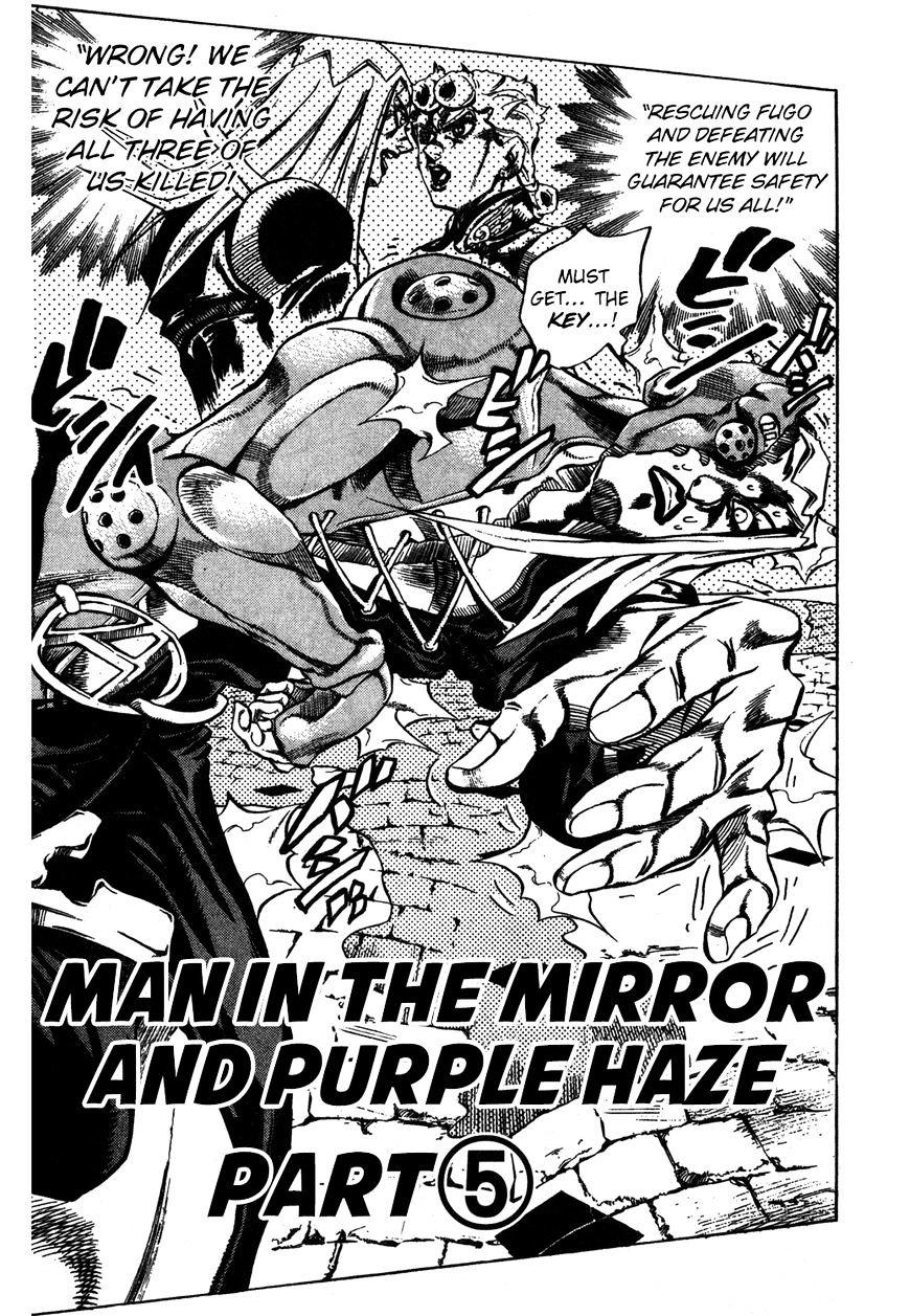 Jojo's Bizarre Adventure Vol.52 Chapter 483 : Man In The Mirror And Purple Haze - Part 5 page 2 - 