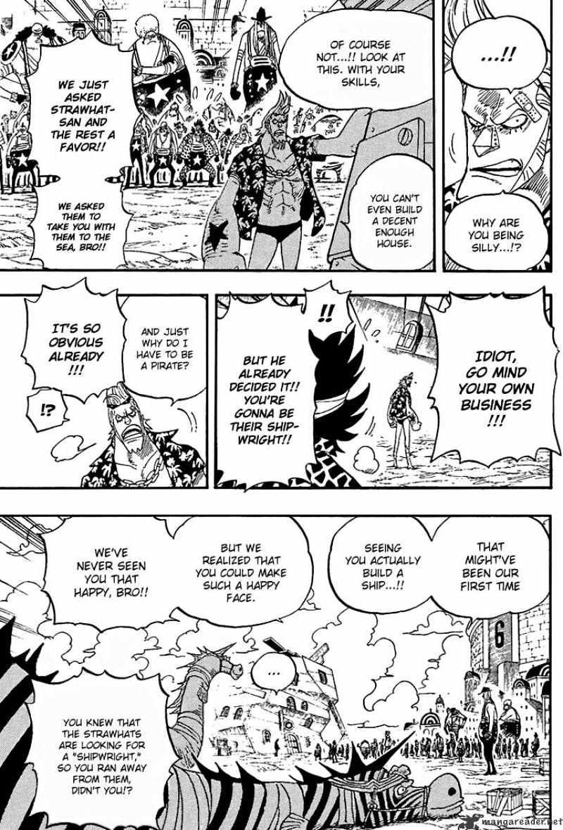 One Piece Chapter 436 : Pants From Fankyhouse page 10 - Mangakakalot