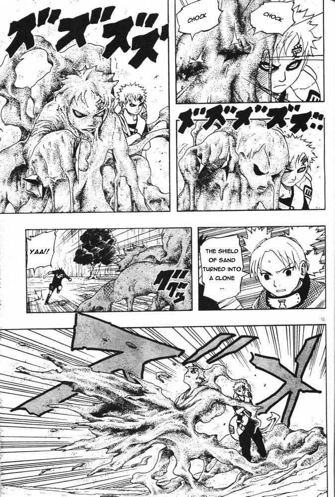 Vol.13 Chapter 111 – Sasuke vs. Gaara!! | 13 page