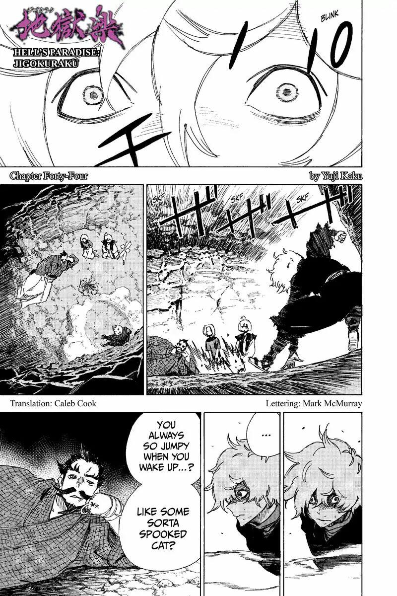 Hell's Paradise: Jigokuraku Chapter 44 page 1 - Mangakakalot