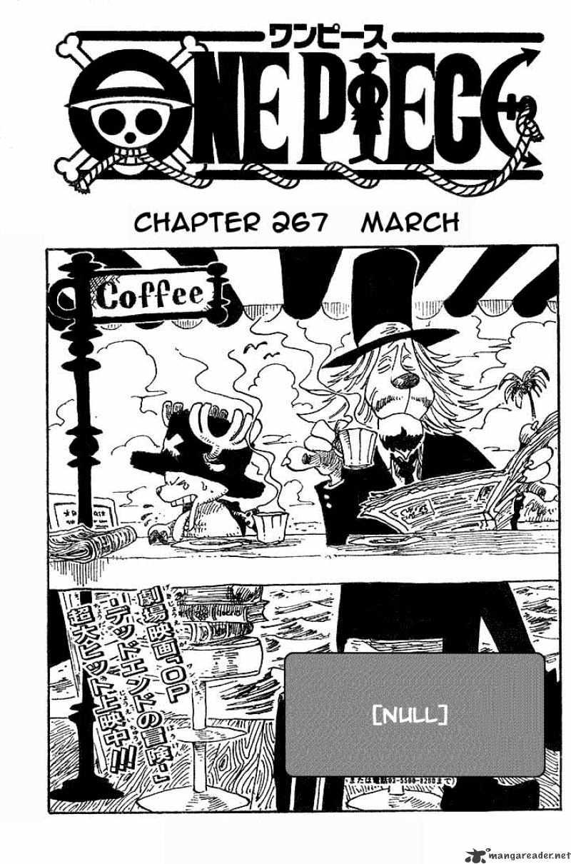 One Piece Chapter 267 : March page 1 - Mangakakalot