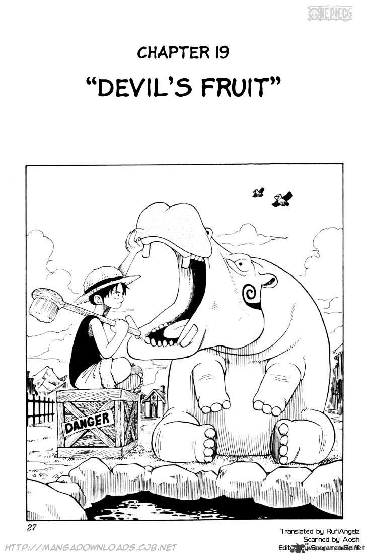 One Piece Chapter 19 : Devils Fruit page 1 - Mangakakalot