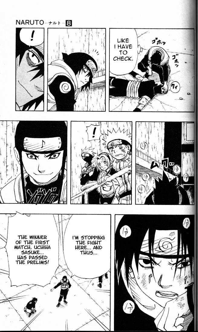Naruto Vol.8 Chapter 68 : The Uchiha Blood!!  