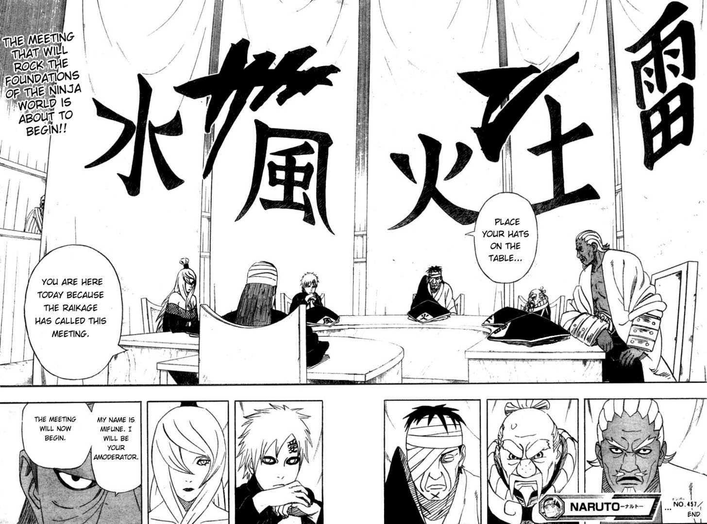 Vol.49 Chapter 457 – The Five Kage Summit, Commences…!! | 17 page