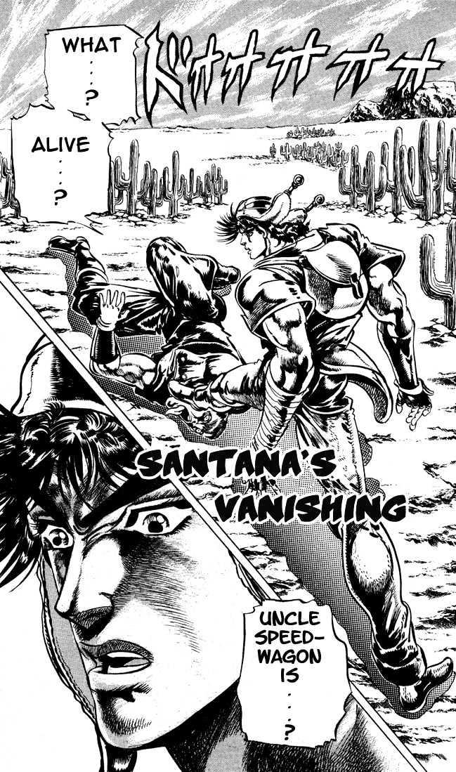 Jojo's Bizarre Adventure Vol.6 Chapter 56 : Santana's Vanishing page 1 - 
