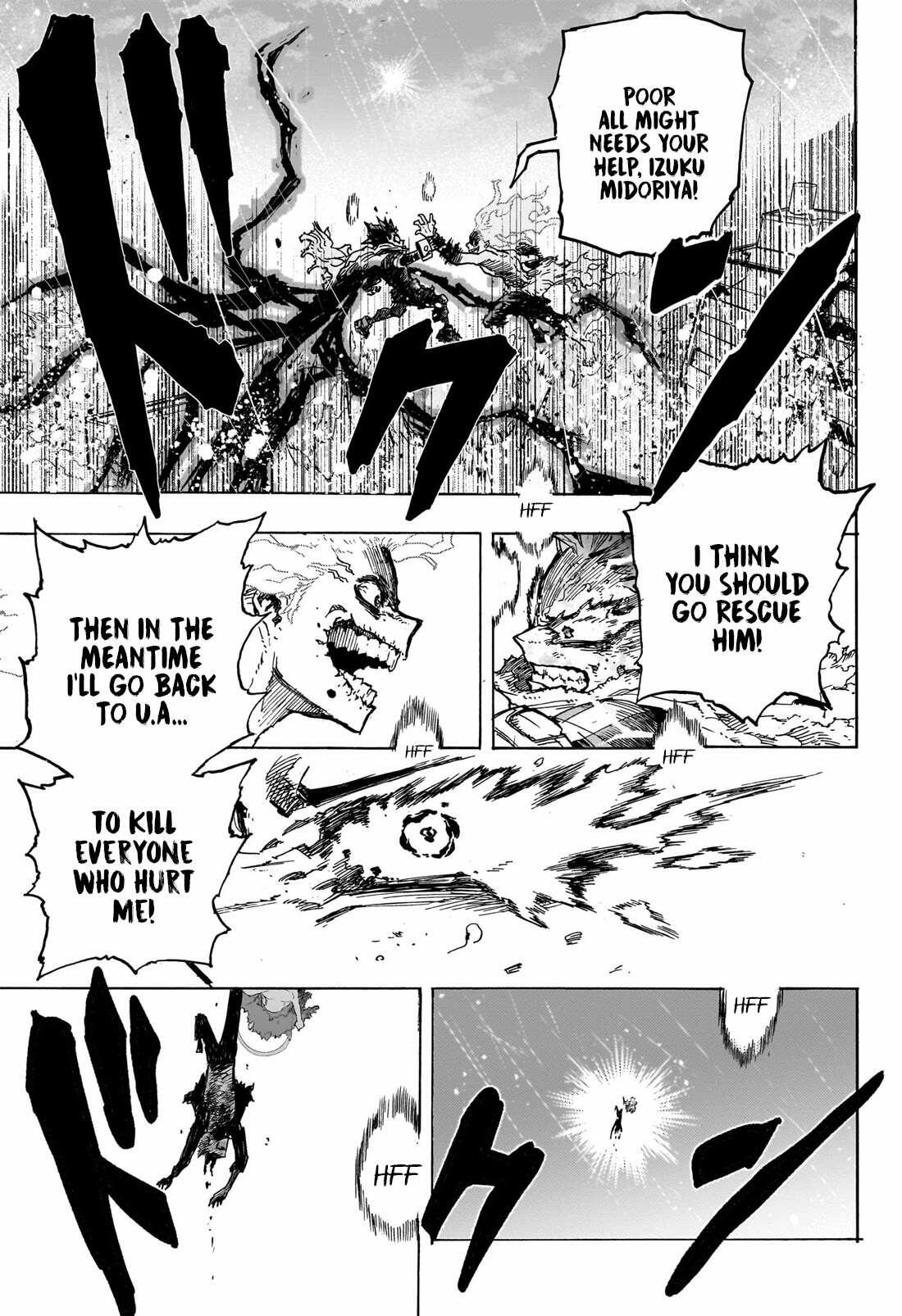 My Hero Academia chapter 402: All Might says goodbye to Deku as he uses his  last move against All For One