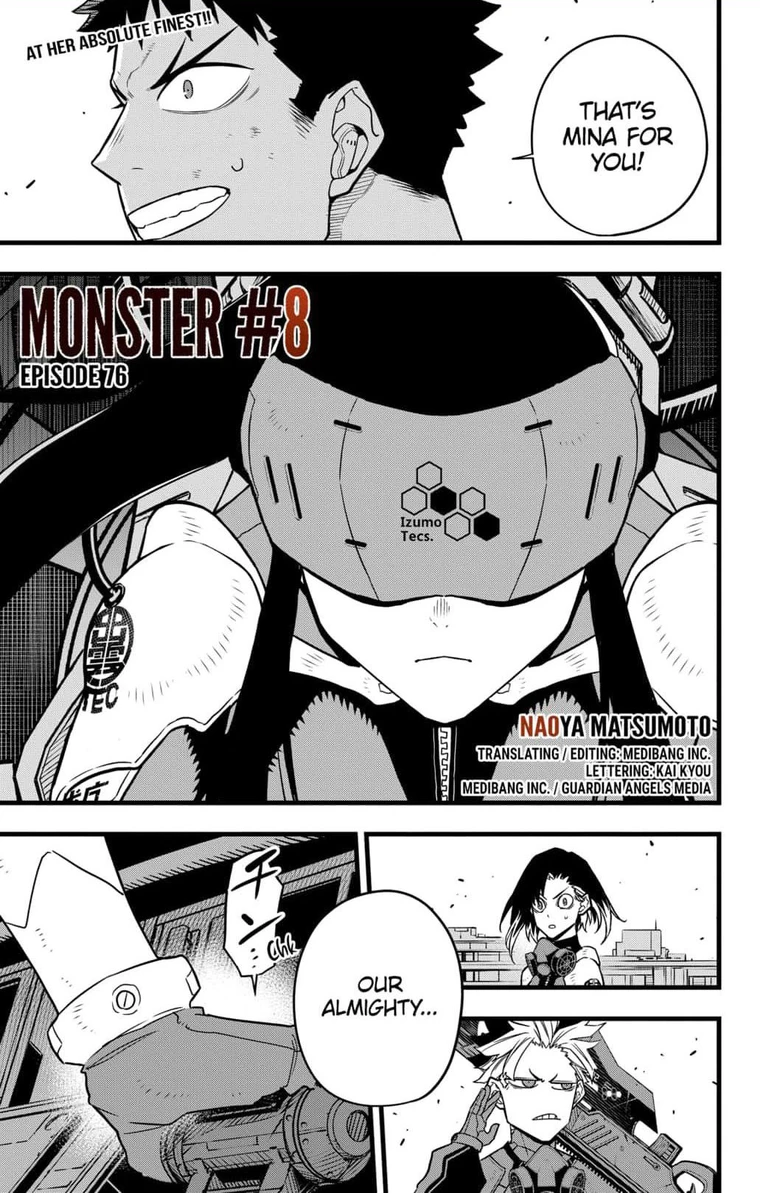 Kaiju No. 8 Chapter 76 page 1 - Mangakakalot