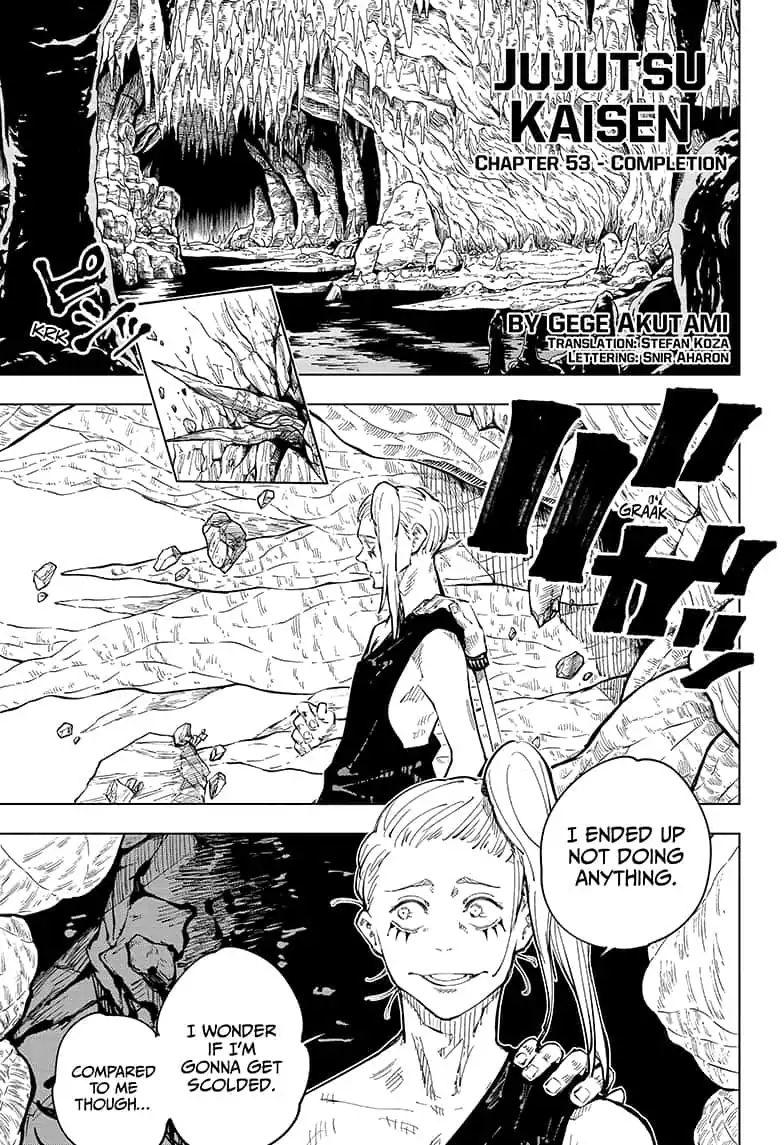 Jujutsu Kaisen Chapter 53: Completion page 1 - Mangakakalot