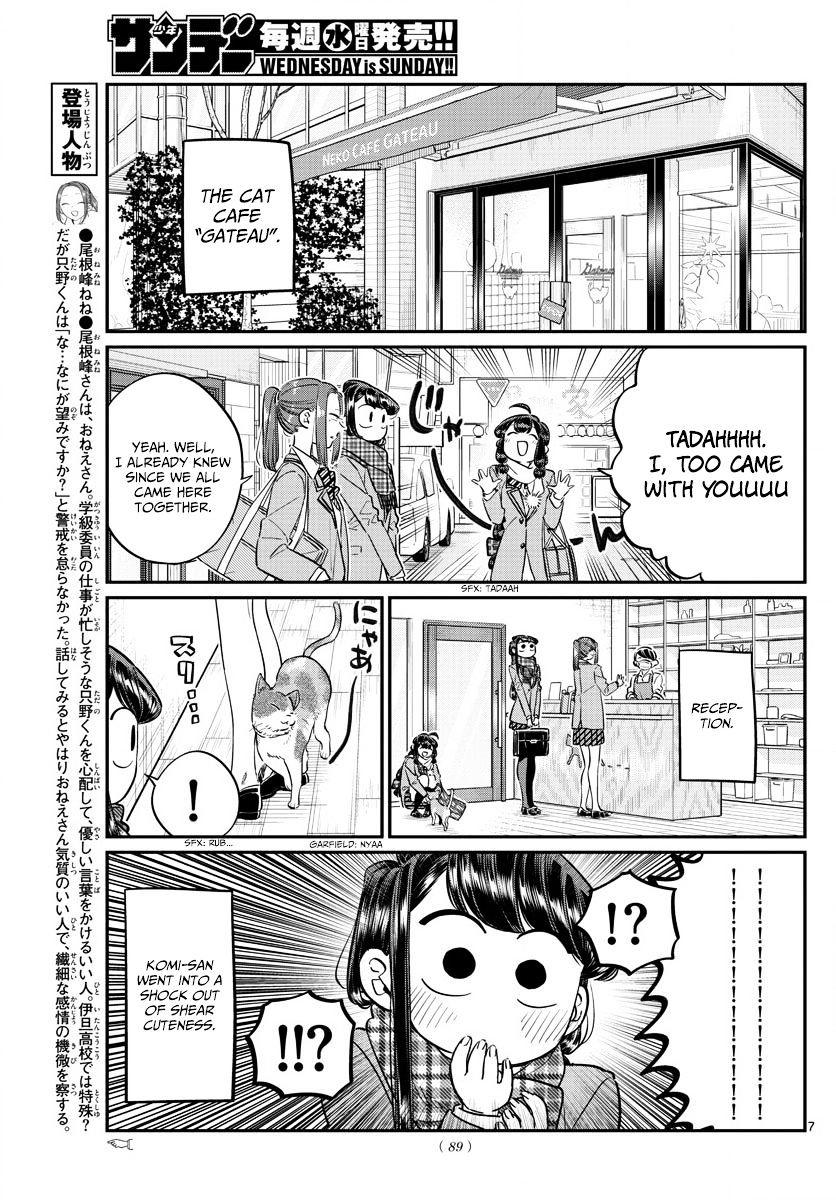Komi-San Wa Komyushou Desu Vol.6 Chapter 81: Cat Cafe page 7 - Mangakakalot