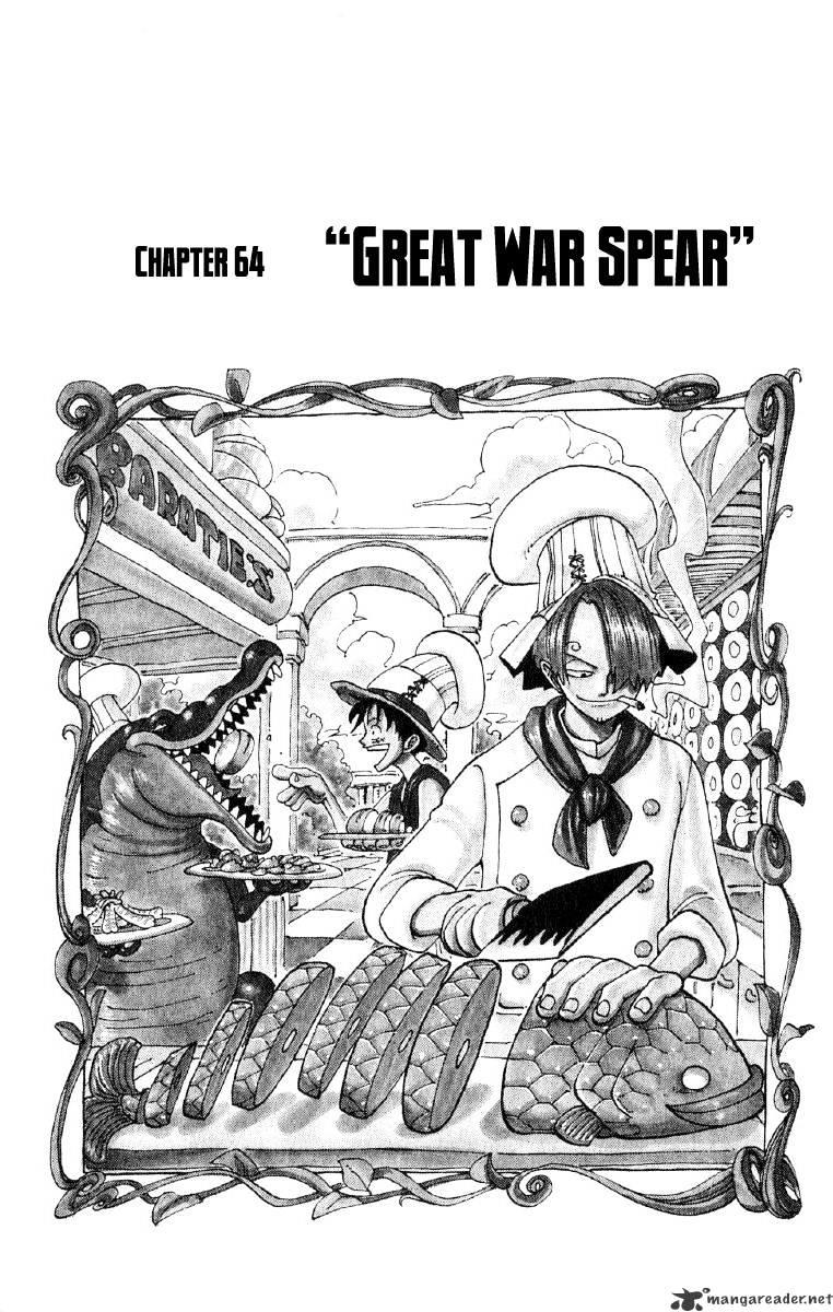 One Piece Chapter 64 : Ultimate Weapon page 1 - Mangakakalot
