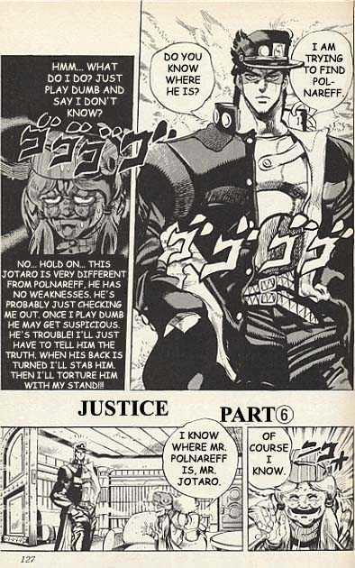 Jojo's Bizarre Adventure Vol.17 Chapter 159 : Justice Pt.6 page 1 - 