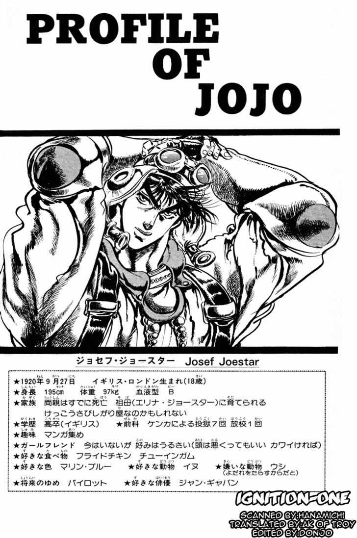 Jojo's Bizarre Adventure Vol.8 Chapter 73 : Concentrated Ripple Power page 1 - 