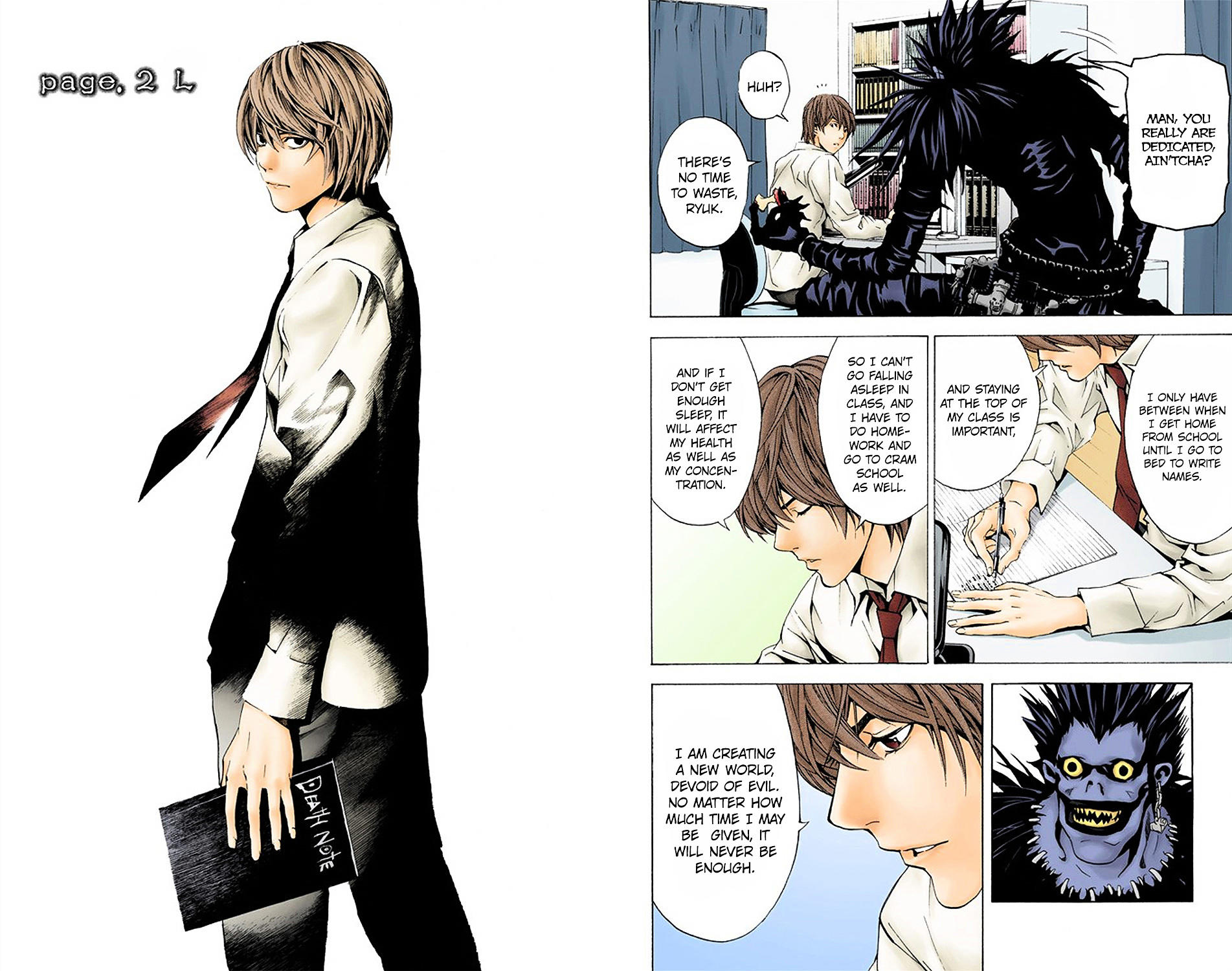 I'm L - L colored manga from Death Note (Done by me) : r/deathnote
