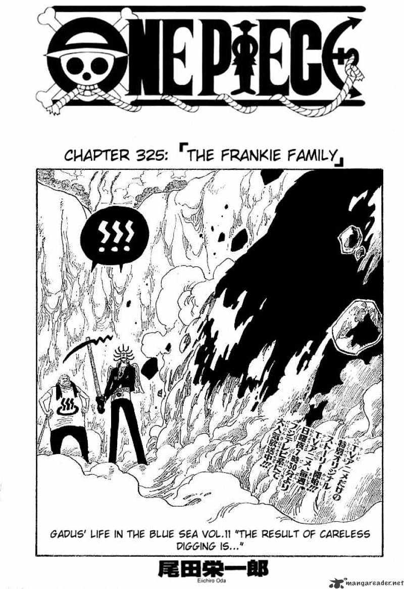 One Piece Chapter 325 : The Frankie Family page 1 - Mangakakalot
