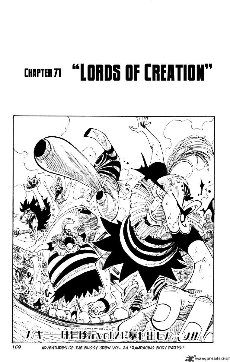 One Piece Chapter 71 : The Creator page 1 - Mangakakalot