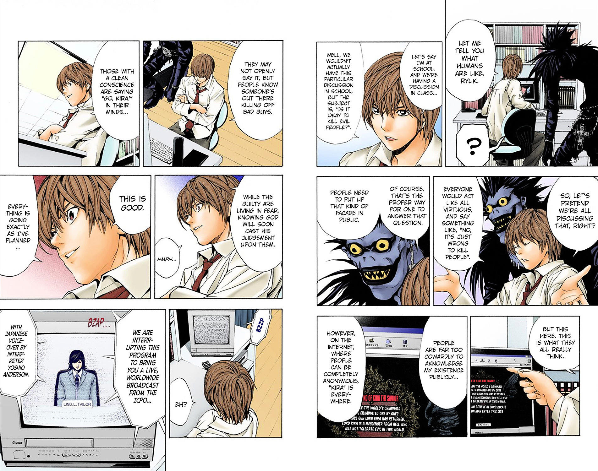 I'm L - L colored manga from Death Note (Done by me) : r/deathnote