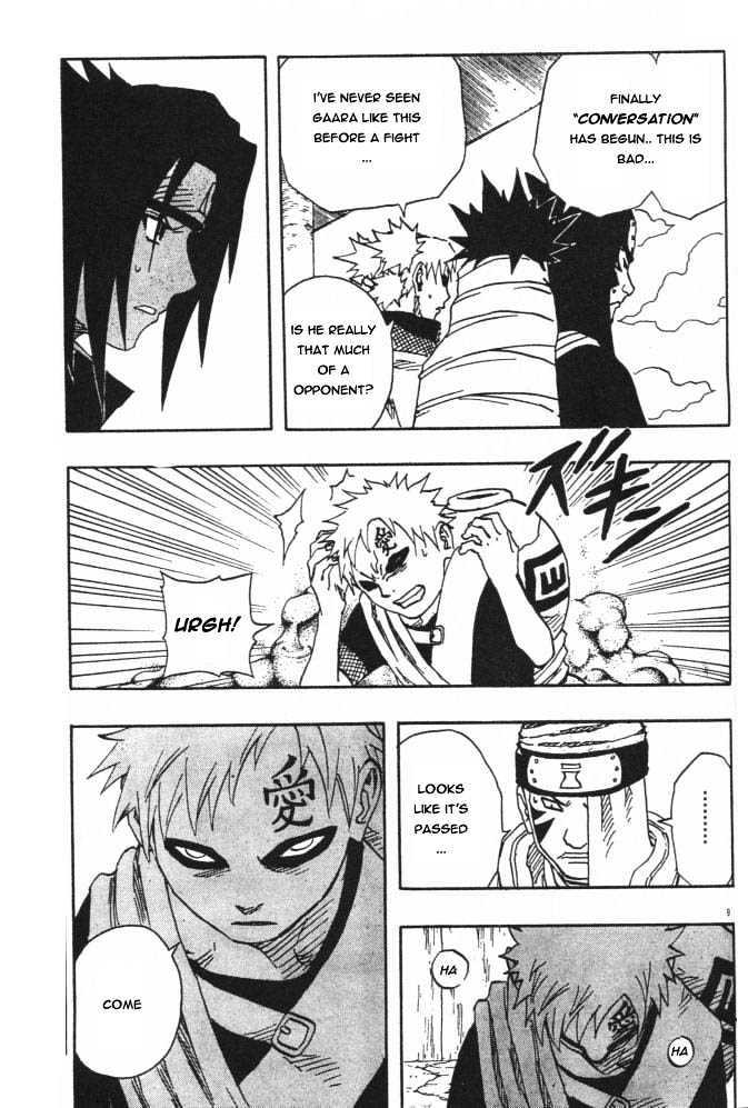 Vol.13 Chapter 111 – Sasuke vs. Gaara!! | 9 page