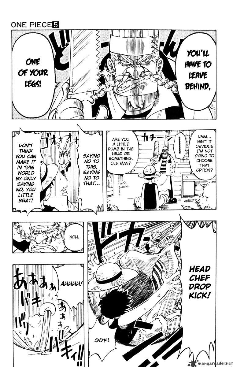 One Piece Chapter 44 : The Three Chefs page 5 - Mangakakalot