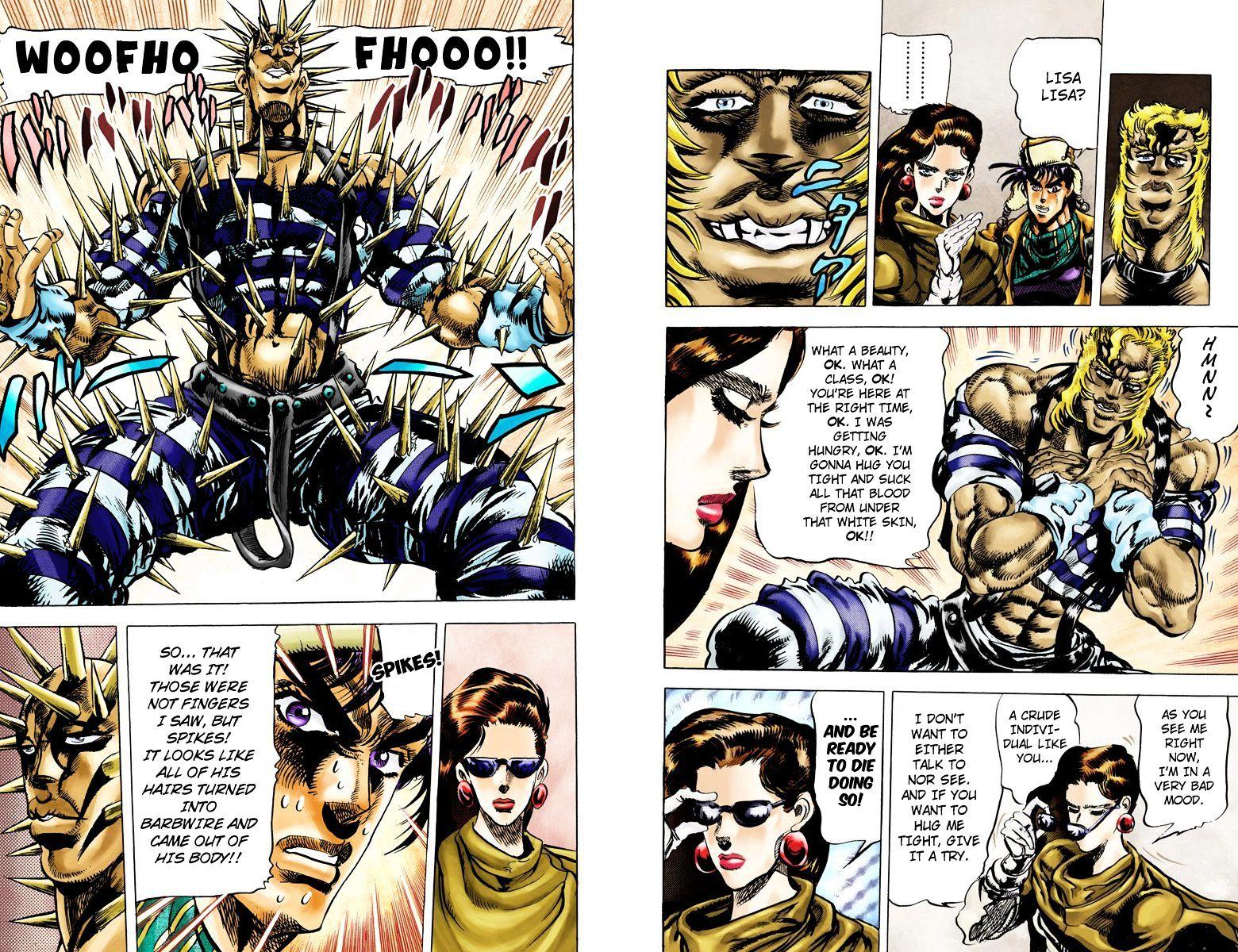 Jojo's Bizarre Adventure Vol.10 Chapter 94 : Lisa Lisa And Her Silk Dance (Official Color Scans) page 6 - 