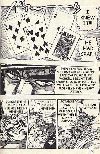 Jojo's Bizarre Adventure Vol.23 Chapter 216 : D'arby The Gambler Pt.6 page 18 - 