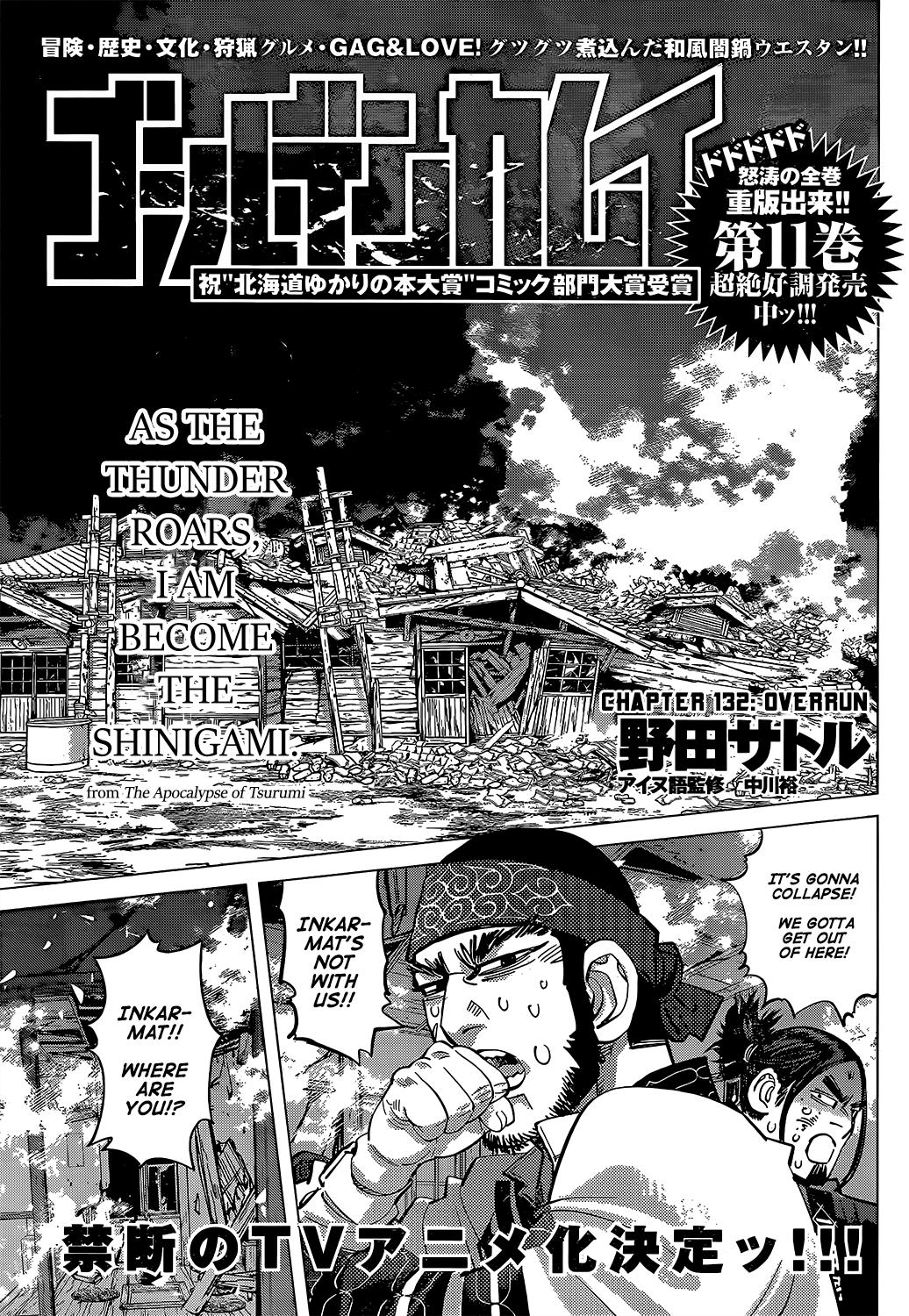 Read Golden Kamui Vol 10 Chapter 132 On Mangakakalot