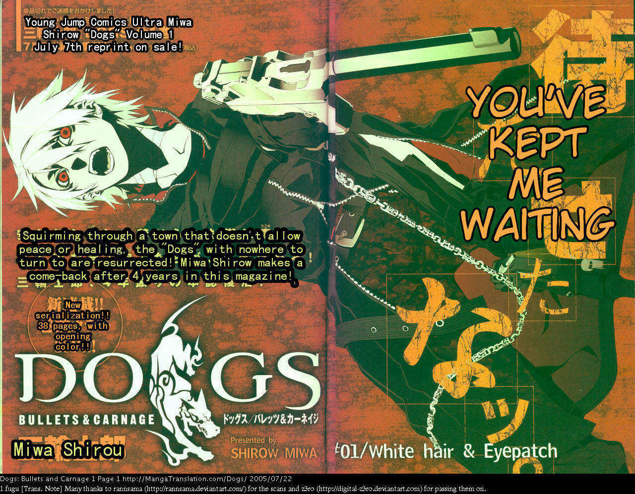 Dogs Bullets Carnage Vol 1 Chapter 1 Whitehair And Eyepatch Mangakakalots Com