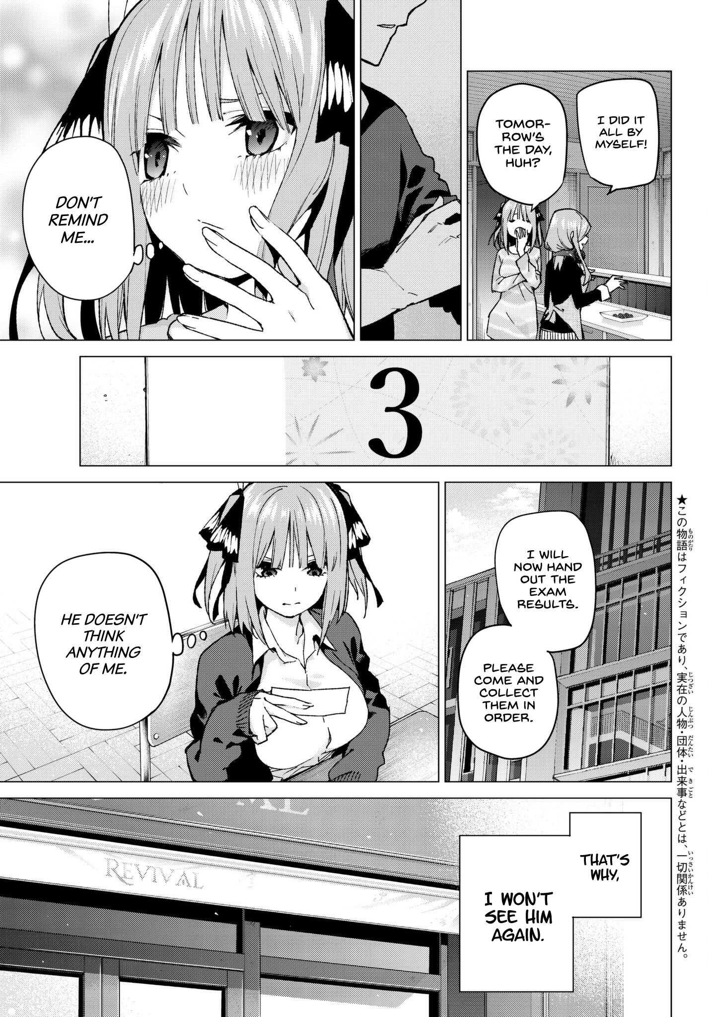 Read Go-Toubun No Hanayome Chapter 90: Chapter 90: A Certain Boy And I ② -  Manganelo