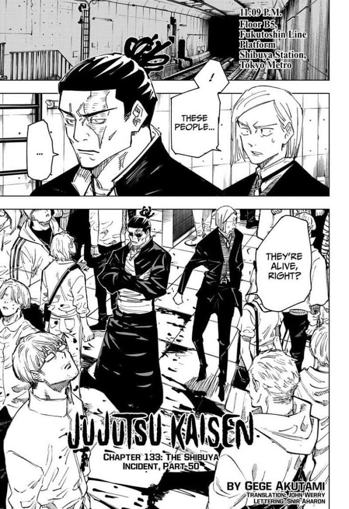 Jujutsu Kaisen Chapter 133: The Shibuya Incident, Part.. page 1 - Mangakakalot