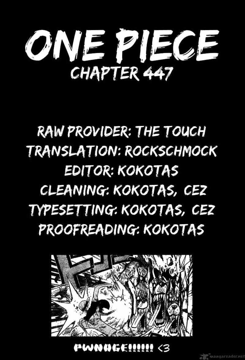 One Piece Chapter 447 : Surprise Zombie page 20 - Mangakakalot
