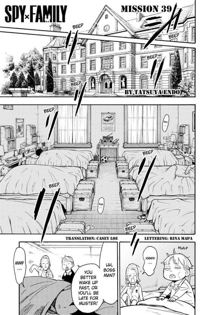 Spy X Family Chapter 39 : Mission: 39 page 1 - Mangakakalot