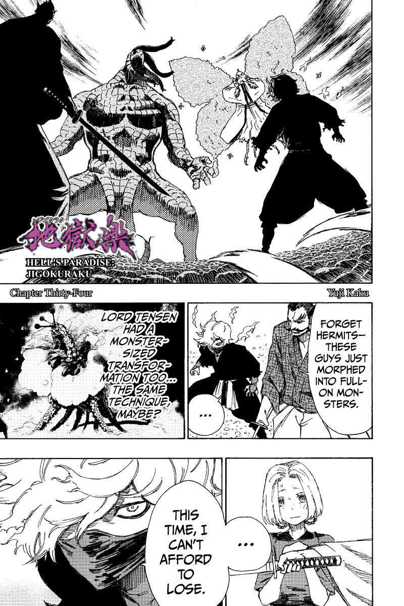 Hell's Paradise: Jigokuraku Chapter 34 page 1 - Mangakakalot