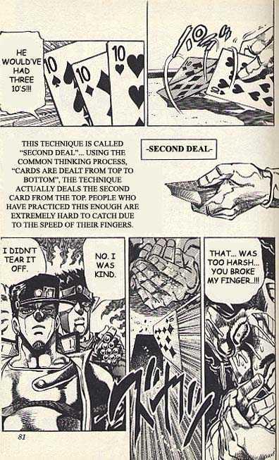 Jojo's Bizarre Adventure Vol.23 Chapter 214 : D'arby The Gambler Pt.4 page 12 - 