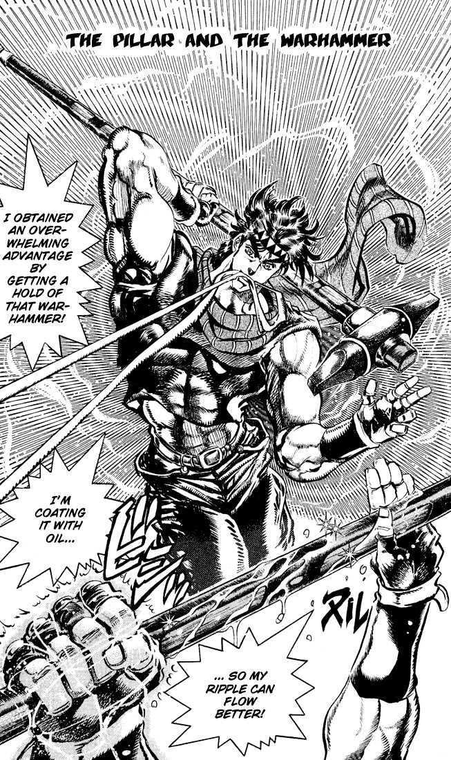 Jojo's Bizarre Adventure Vol.11 Chapter 99 : The Pillar And The Warhammer page 1 - 