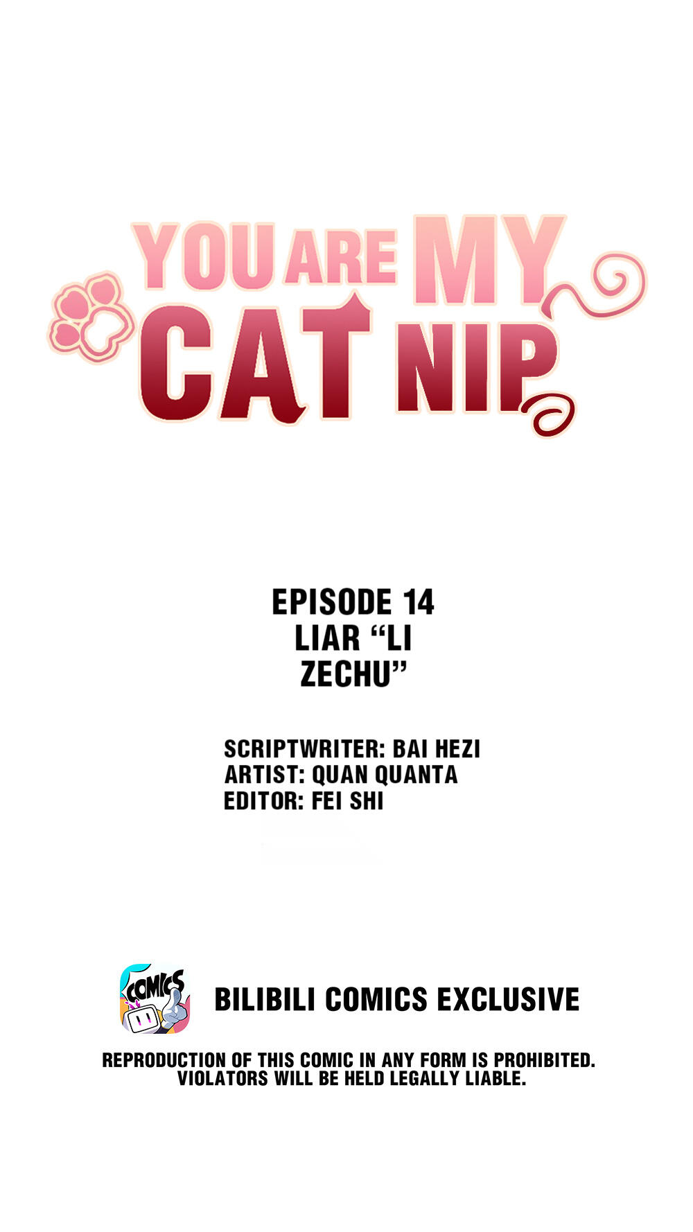 You Are My Catnip Chapter 14.1: Liar “Li Zechu” page 1 - Mangakakalots.com