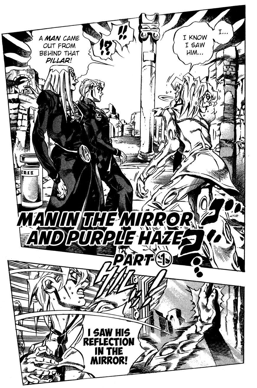 Jojo's Bizarre Adventure Vol.51 Chapter 479 : Man In The Mirror And Purple Haze - Part 1 page 2 - 