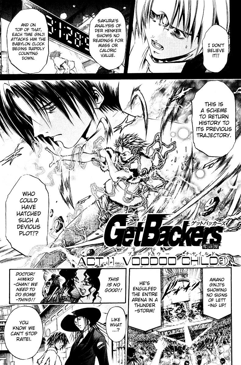 Read Get Backers Vol.29 Chapter 249: Act Xi:voodoo Child (21) on  Mangakakalot