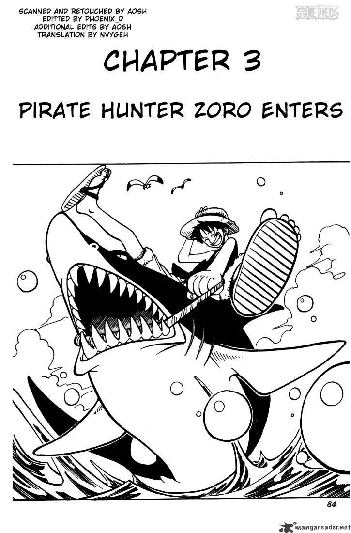 One Piece Chapter 3 : Pirate Hunter Zoro Enters page 2 - Mangakakalot