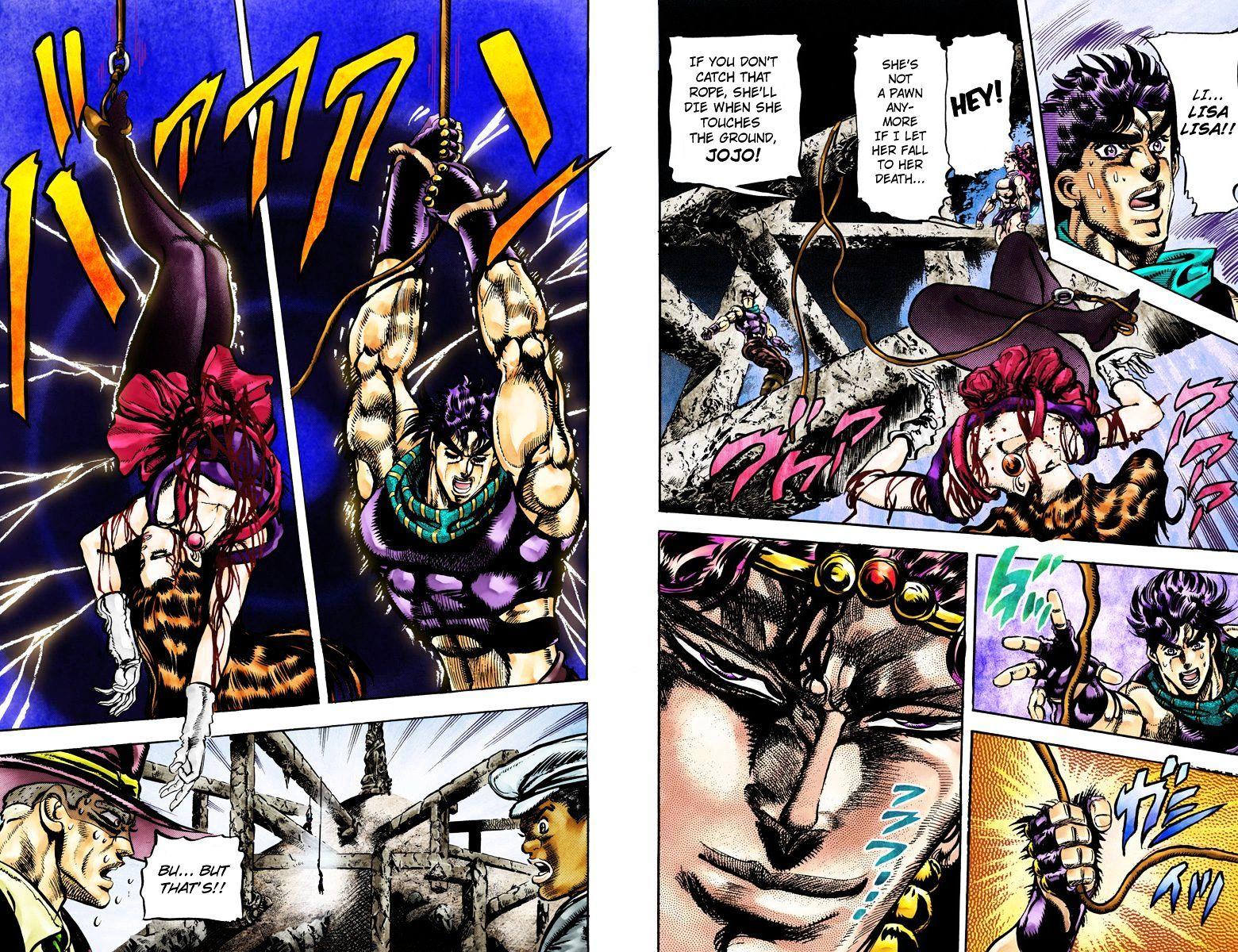 Jojo's Bizarre Adventure Vol.12 Chapter 106 : The Link Between Lisa Lisa And Jojo (Official Color Scans) page 9 - 