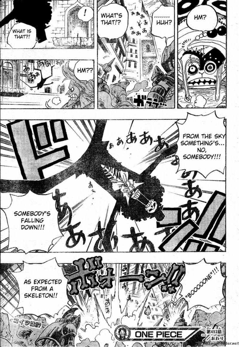 One Piece Chapter 453 : Cloudy With A Small Chance Of Bone page 19 - Mangakakalot