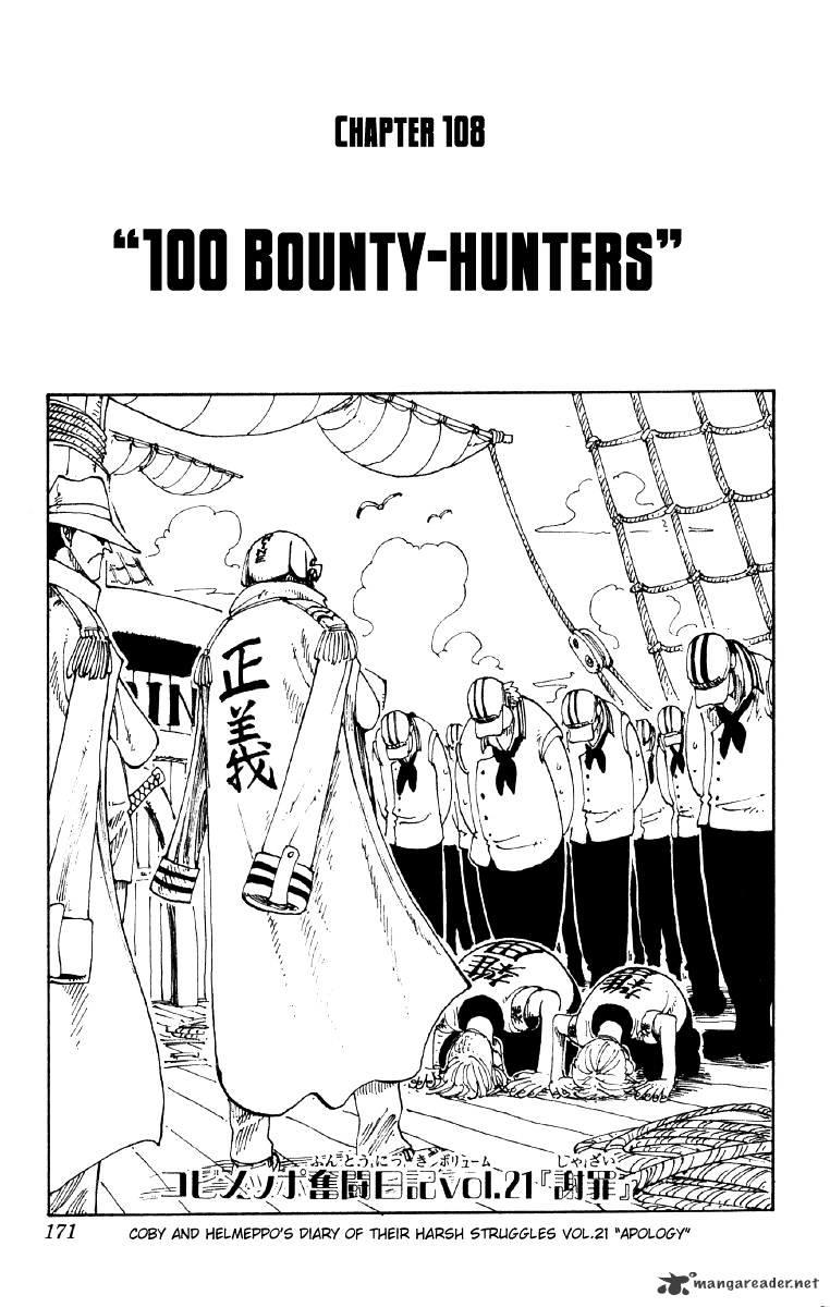 One Piece Chapter 108 : One Hundred Hunters page 1 - Mangakakalot