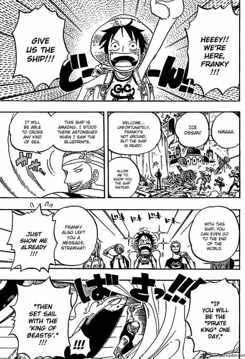 One Piece Chapter 436 : Pants From Fankyhouse page 5 - Mangakakalot